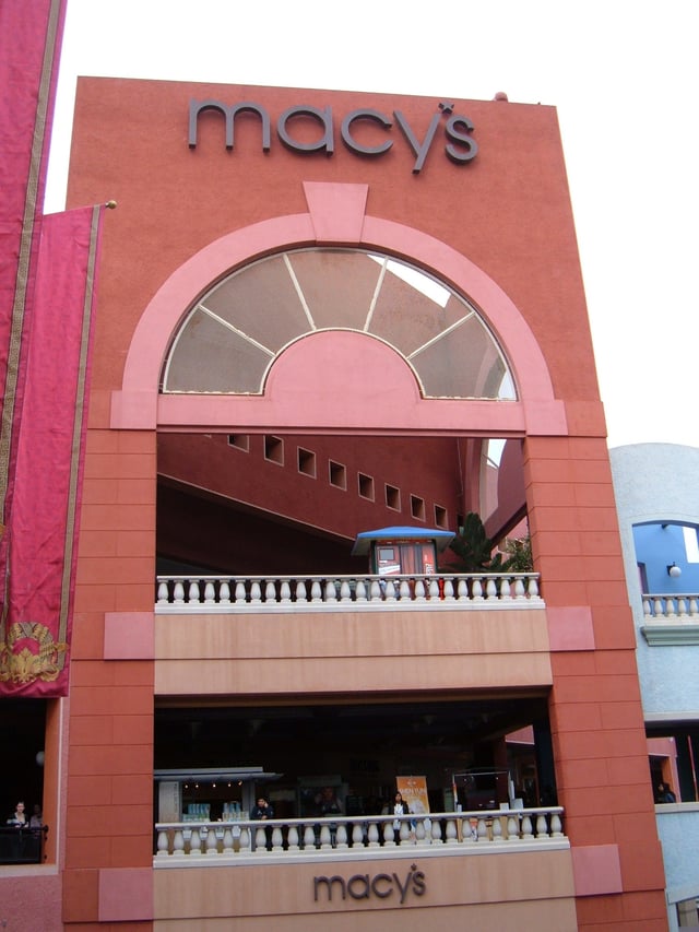 A Macy's at Westfield Horton Plaza in San Diego