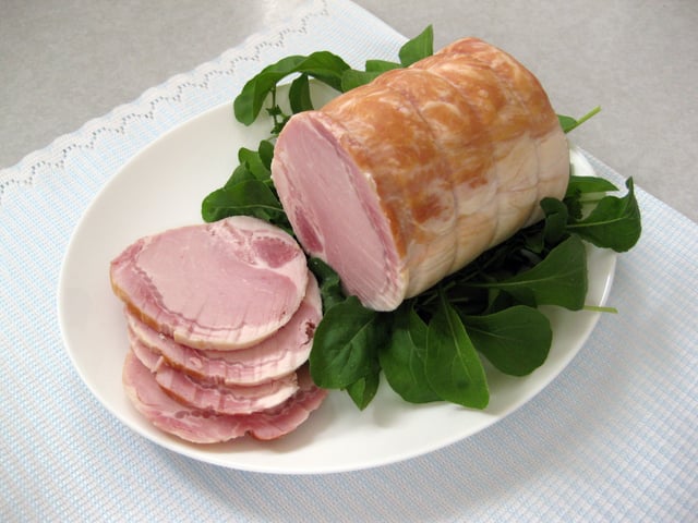 Ham is a popular pork product.