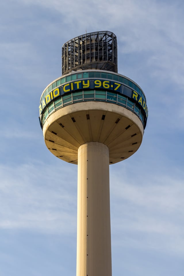 Radio City Tower, home to Radio City and a number of subsidiary stations