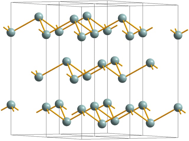Crystal structure common to Sb, AsSb and gray As
