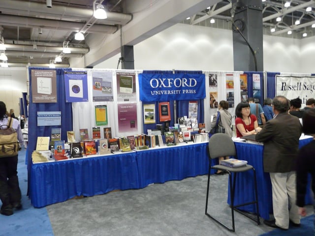 A conference booth (2008).