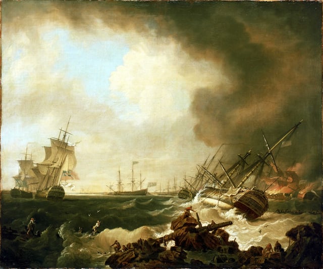 The Battle of Quiberon Bay in November 1759 destroyed French hopes of invading Britain