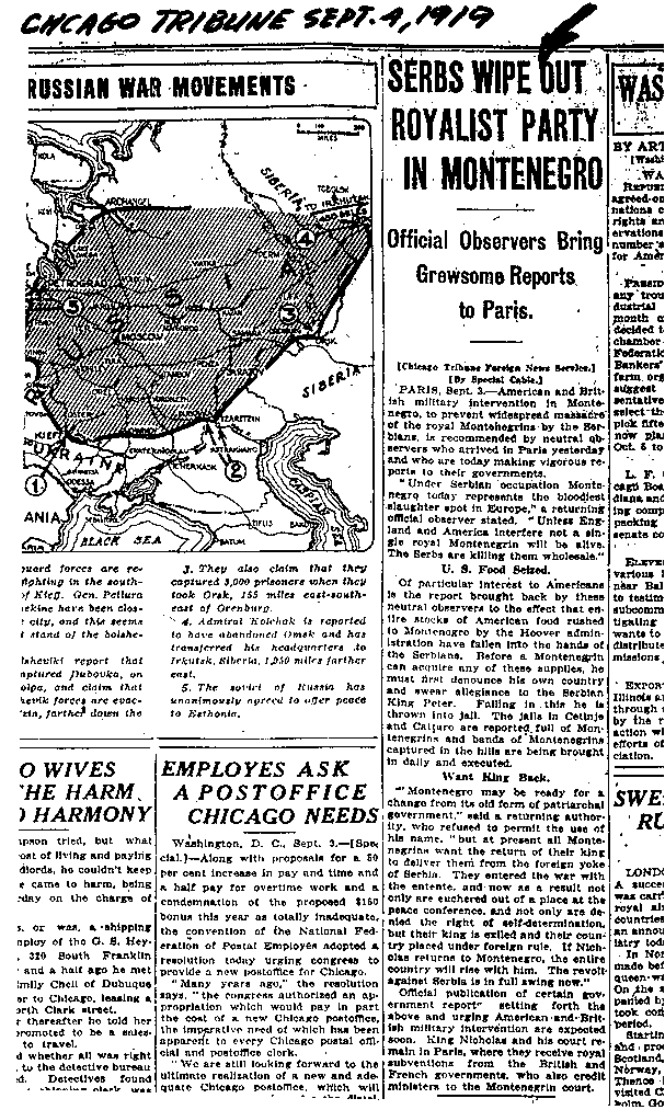 Tribune in 1919