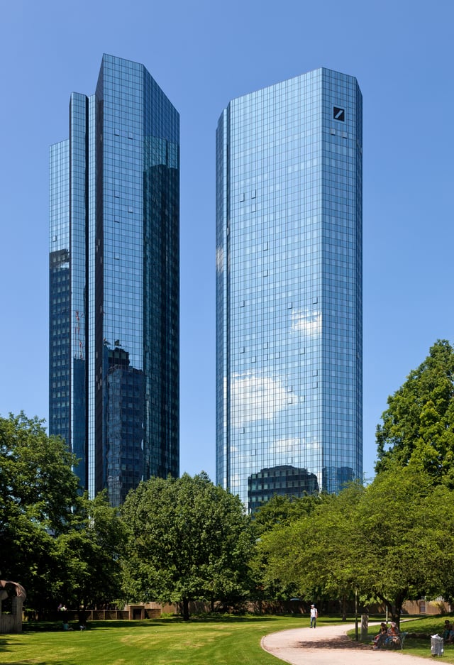 Wallanlagen with Deutsche Bank Twin Towers