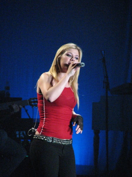 Clarkson during her Hazel Eyes concert tour on November 15, 2005, Canberra, Australia