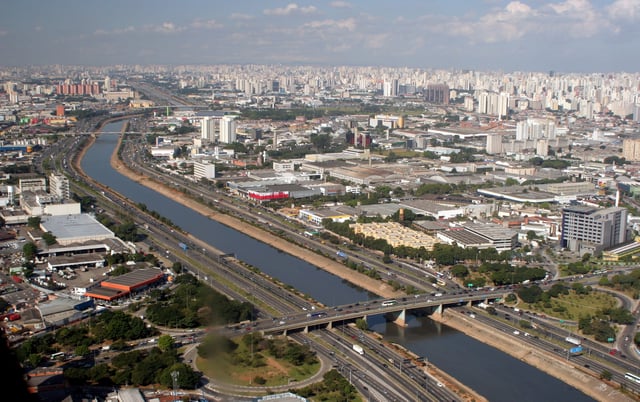 Tietê River, with the Marginal Tietê