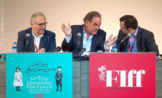 Oliver Stone in Tehran. 2018 Fajr International Film Festival