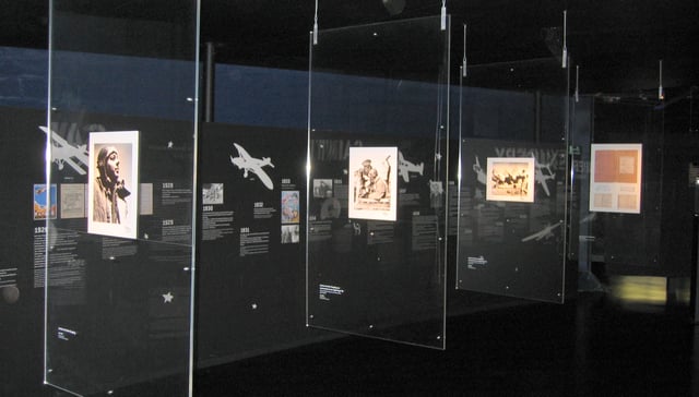 A portion of the Saint-Exupéry exhibit, in the French Air & Space Museum, Le Bourget, Paris.