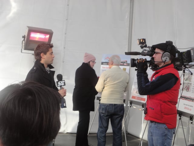CP24's Jamie Gutfreund reports live at TTC's new streetcar mock-up open house at TTC's Hillcrest Complex.