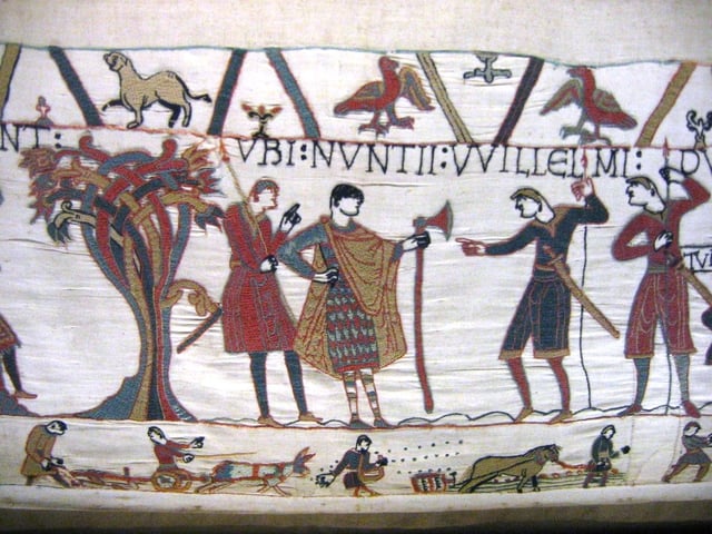 A Dane axe on the Bayeux Tapestry