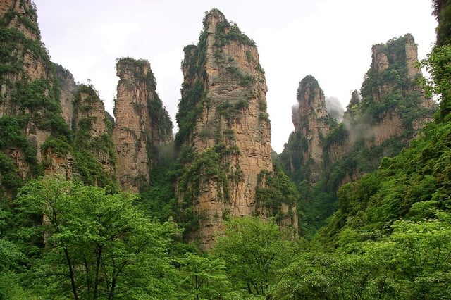 Wulingyuan, located in south-central Hunan, is a World Heritage Site