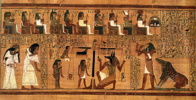 The Weighing of the Heart from the Book of the Dead of Ani