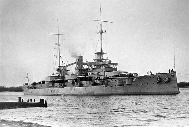 SMS Rheinland, a Nassau-class*-class]]battleship, Germany's first response to the British* Dreadnought*