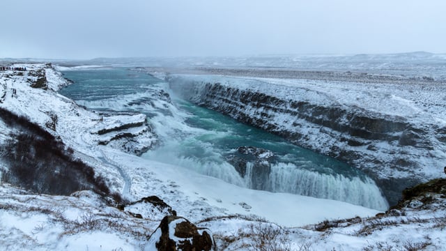 Gullfoss, an iconic waterfall of Iceland