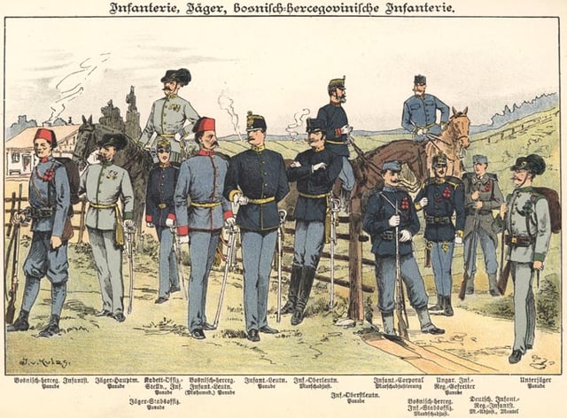 k.u.k. infantry in 1898