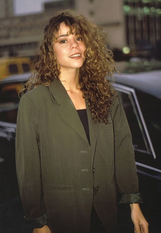 Carey exiting Shepherd's Bush Empire after promoting her single "Vision of Love" on Wogan in 1990