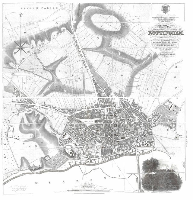 Nottingham in 1831