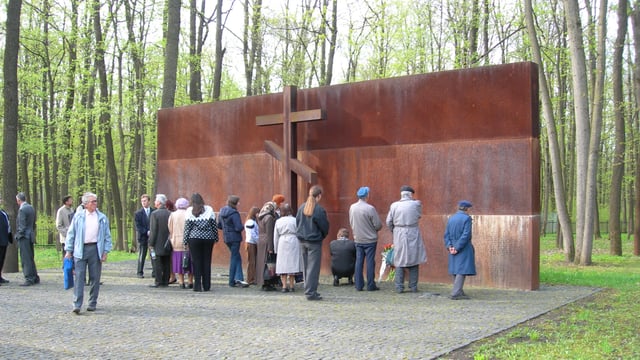 Memorial to the thousands of Ukrainian intellectuals murdered by the NKVD in 1937–38