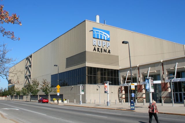 Rupp Arena serves as the home of UK men's basketball and is also a major concert and convention venue.