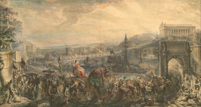 18th century depiction of the third triumph