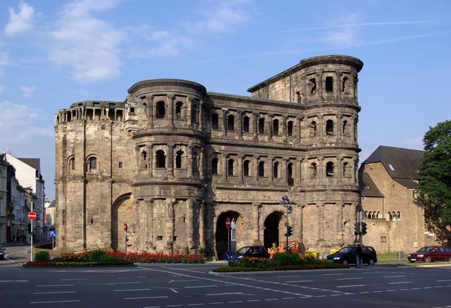 The Porta Nigra Roman gate, Trier, Germany