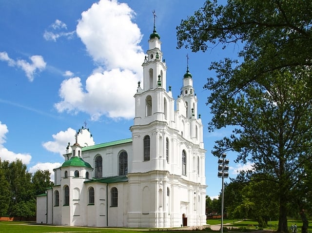 Saint Sophia Cathedral in Polotsk is one of the oldest churches in Belarus. Its current style is an ideal example of baroque architecture in the former Polish–Lithuanian Commonwealth