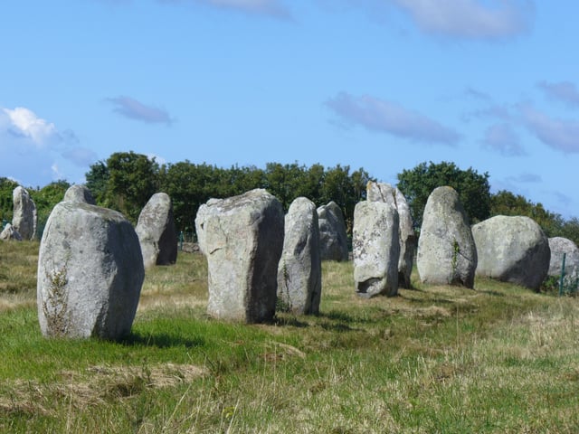 The Carnac stones.