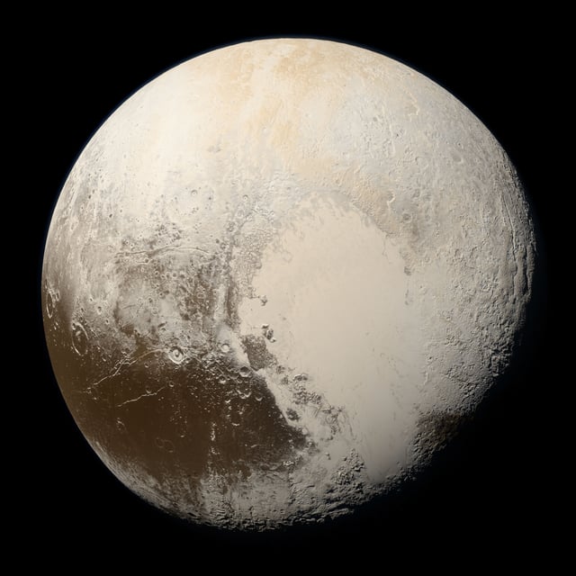 The dwarf planet Pluto