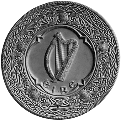 The seal of the President of Ireland, incorporating a harp