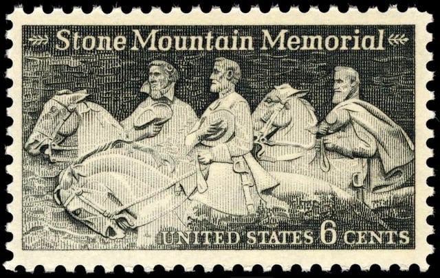 Robert E. Lee, Jefferson Davis, Stonewall Jackson. Stone Mountain Issue of 1970