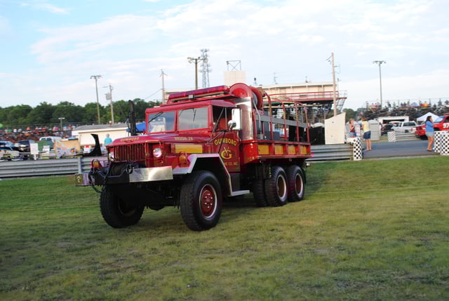 Gumboro Volunteer Fire Company M35 cargo truck heavy brush truck.