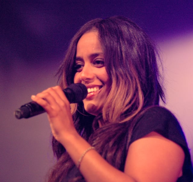 Amel Bent, a French-born Maghrebi pop singer