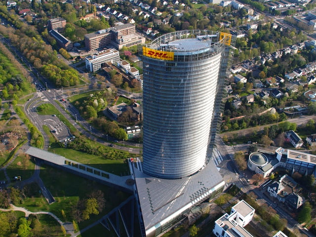 Being one of the biggest employers in the region, Deutsche Post DHL have their headquarters in Bonn.