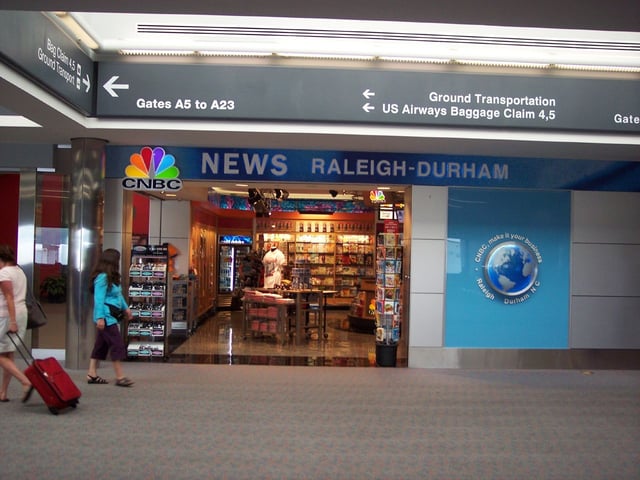 CNBC News Store at Raleigh-Durham International Airport