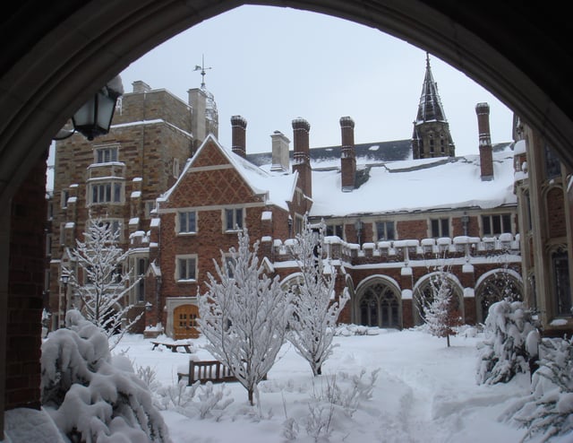 College courtyard, Winter 2011.