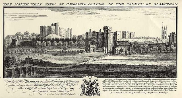 View of Caerdiffe Castle