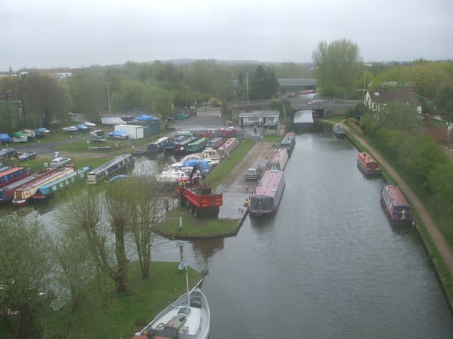 The Grand Union Canal, seen from the Metropolitan line
