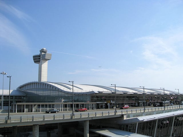 Terminal 4 replaced the former International Arrivals Building in May 2001.