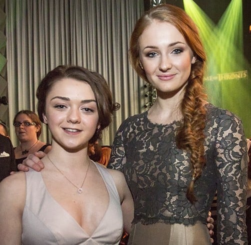 Williams and Game of Thrones co-star Sophie Turner in March 2013