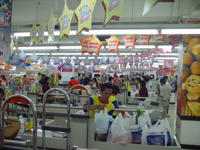 Carrefour Hypermarket in Jakarta, Indonesia