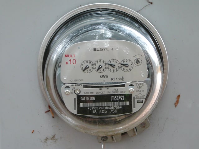 A Canadian electricity meter