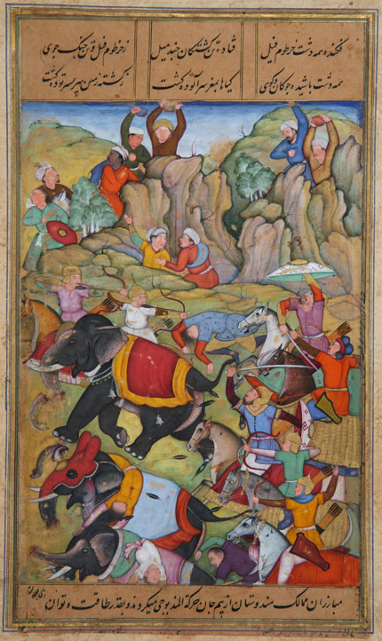 Turco-Mongol conqueror Timur defeats the Sultan of Delhi, Nasir-u Din Mehmud, in the winter of 1397–1398