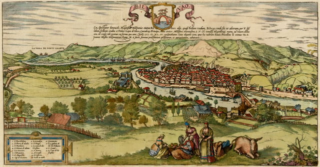 First engraving of the city, made by Franz Hohenberg in 1554