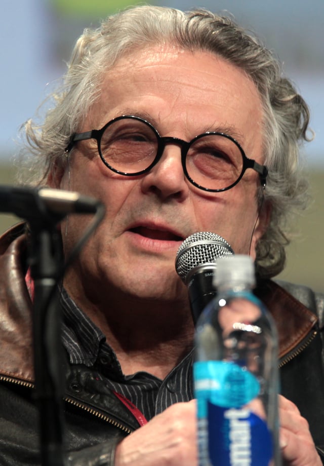 Director George Miller (pictured in 2014) announced in 2003 that a script had been written for a fourth film, and that pre-production was in the early stages.