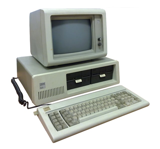The original IBM Personal Computer. The real-life attempts to reverse engineer it inspired the series's pilot.