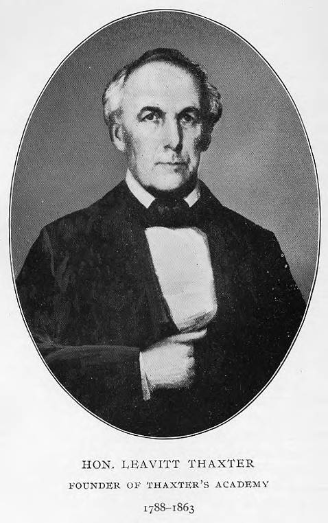 Leavitt Thaxter, Edgartown educator
