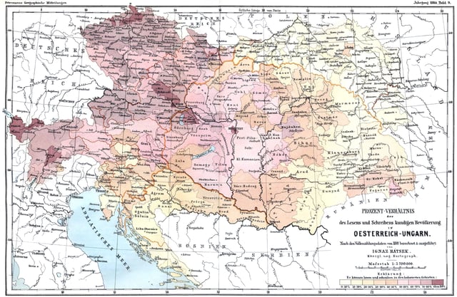 Literacy in Austria-Hungary (census 1880)