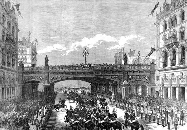The opening of Holborn Viaduct, 1869
