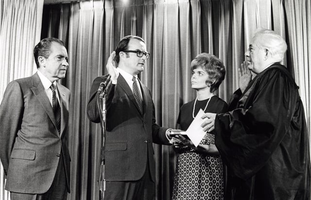 Ruckelshaus sworn in as first EPA Administrator.