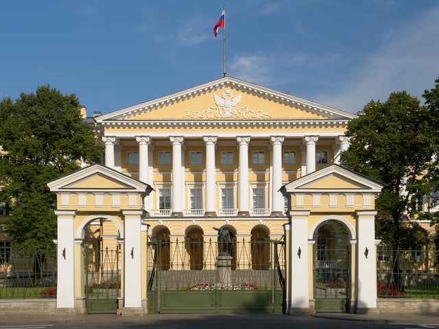 The Smolny Institute, seat of the governor